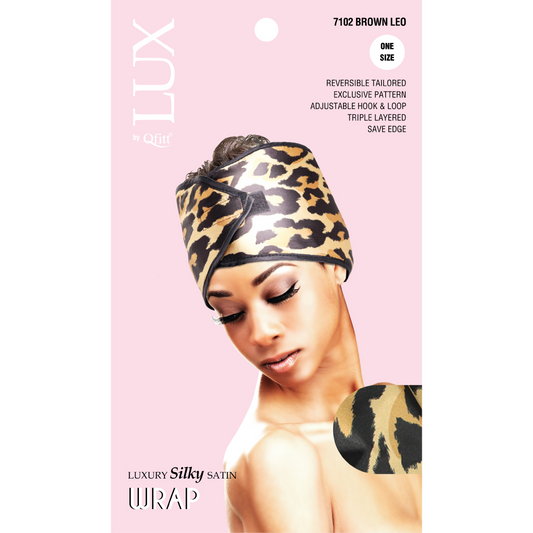 LUXURY SILKY SATIN WRAP - PATTERN [LEOPARD-6 PIECES SET]
