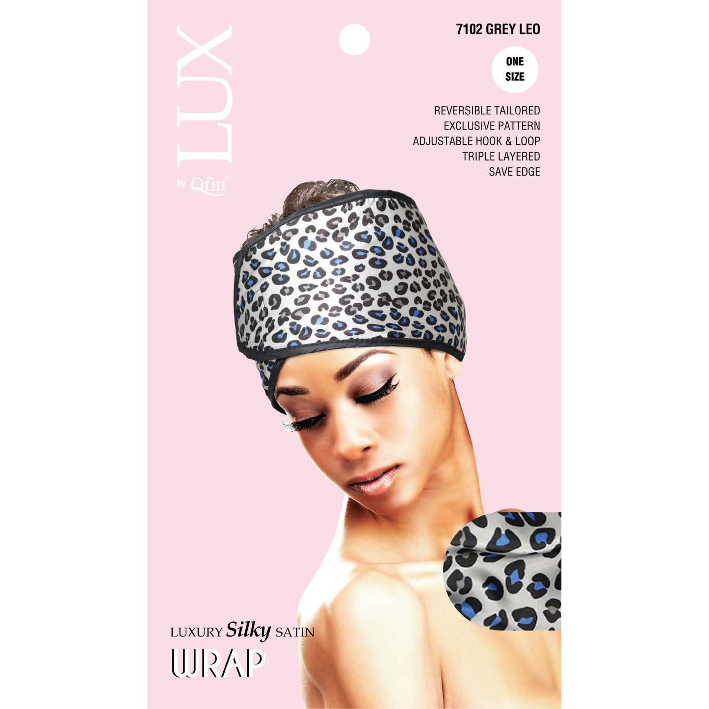 LUXURY SILKY SATIN WRAP - PATTERN [LEOPARD-6 PIECES SET]