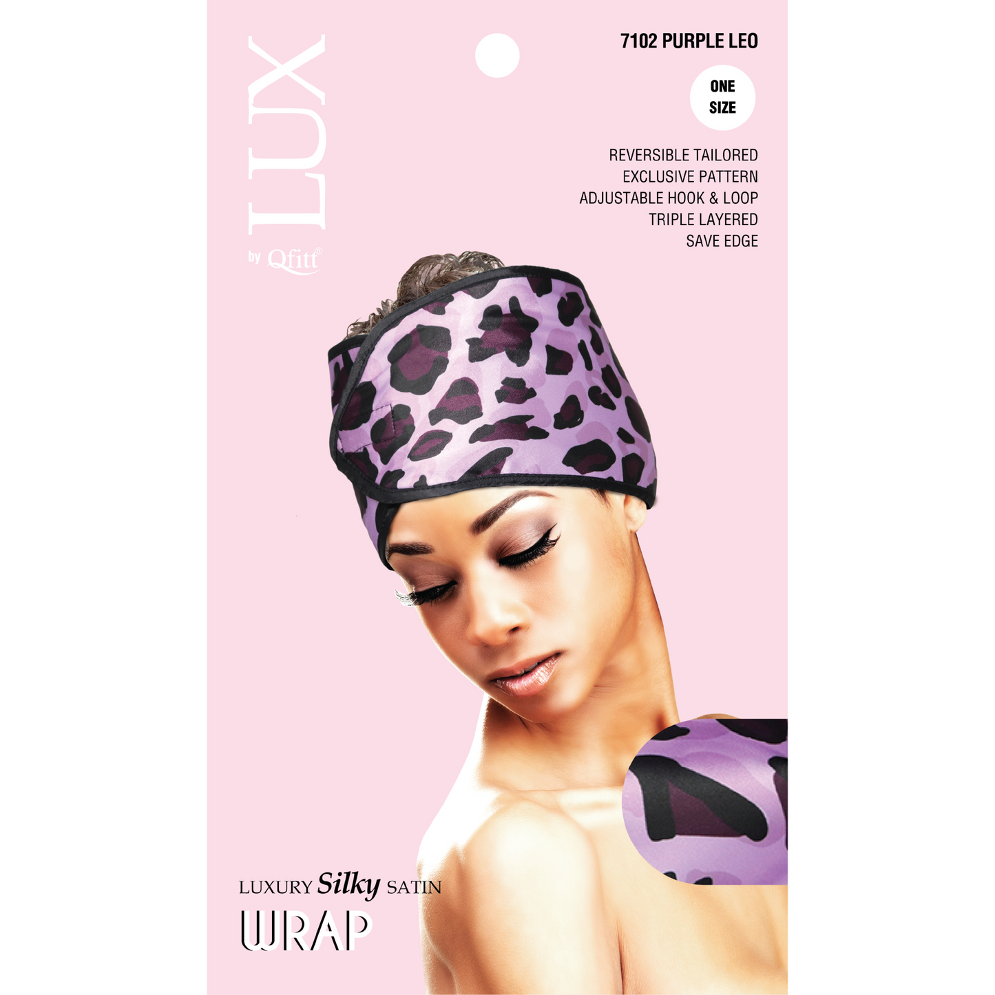 LUXURY SILKY SATIN WRAP - PATTERN [LEOPARD-6 PIECES SET]