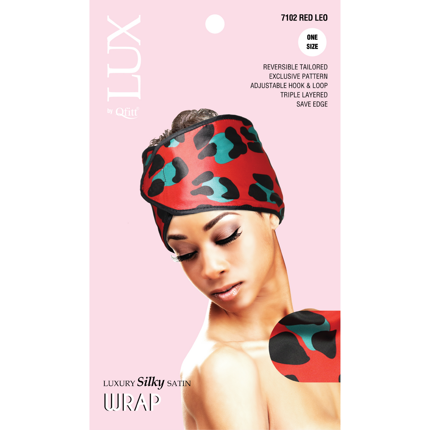 LUXURY SILKY SATIN WRAP - PATTERN [LEOPARD-6 PIECES SET]