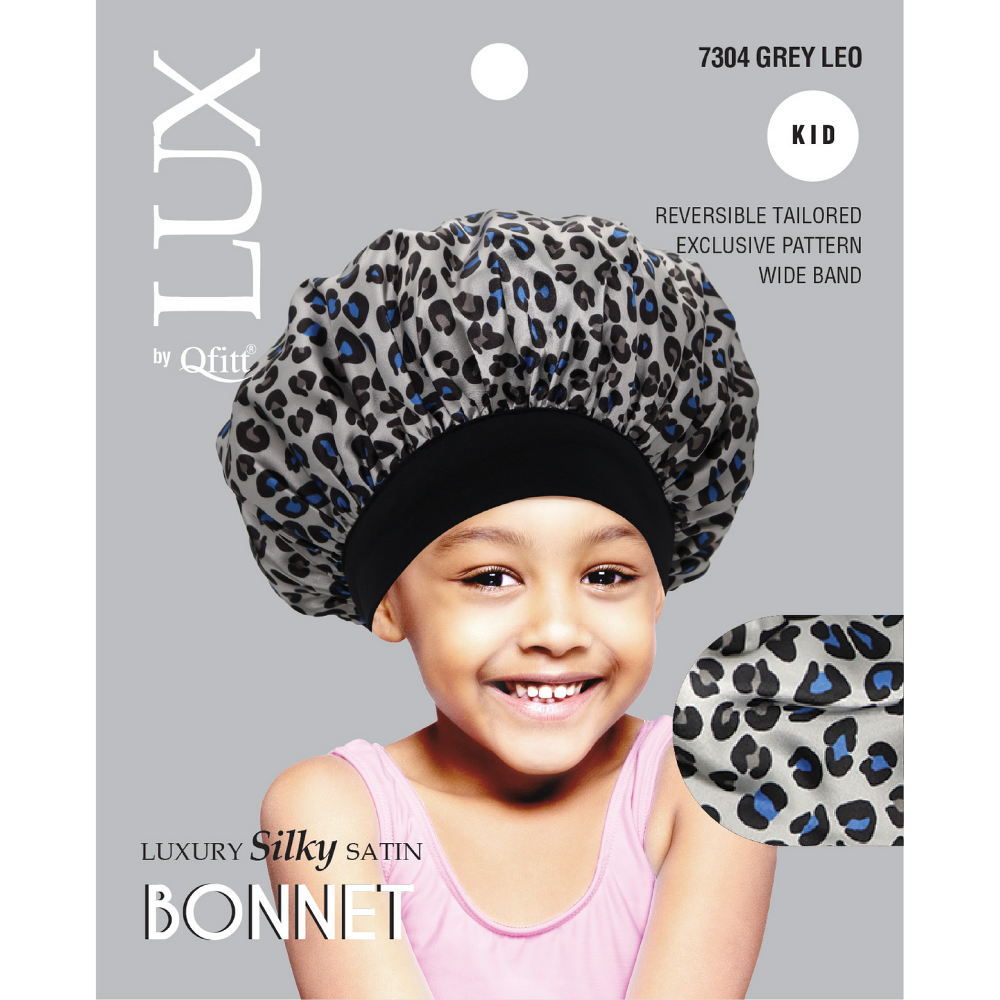 KIDS LUXURY SILKY SATIN BONNET - PATTERN [6 PIECES SET]