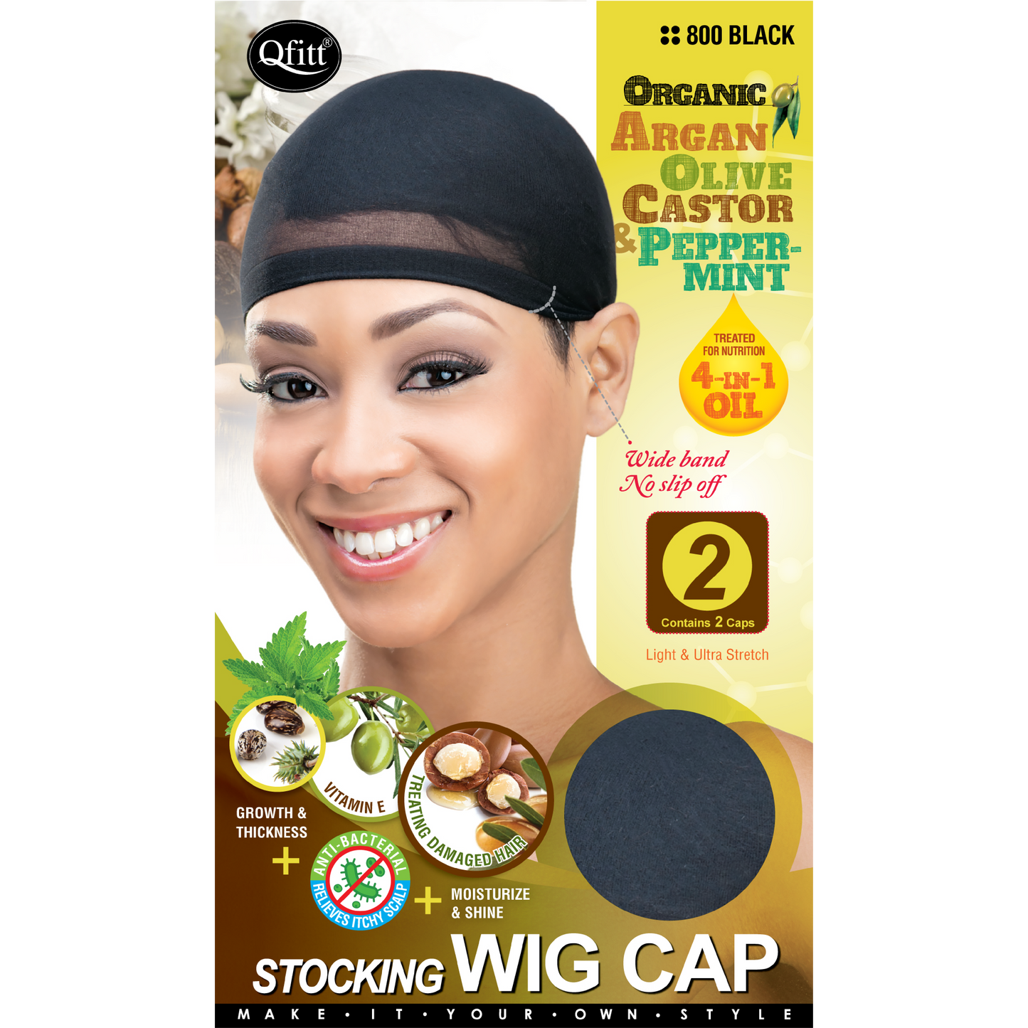 ORGANIC STOCKING WIG CAP - 2 CAPS