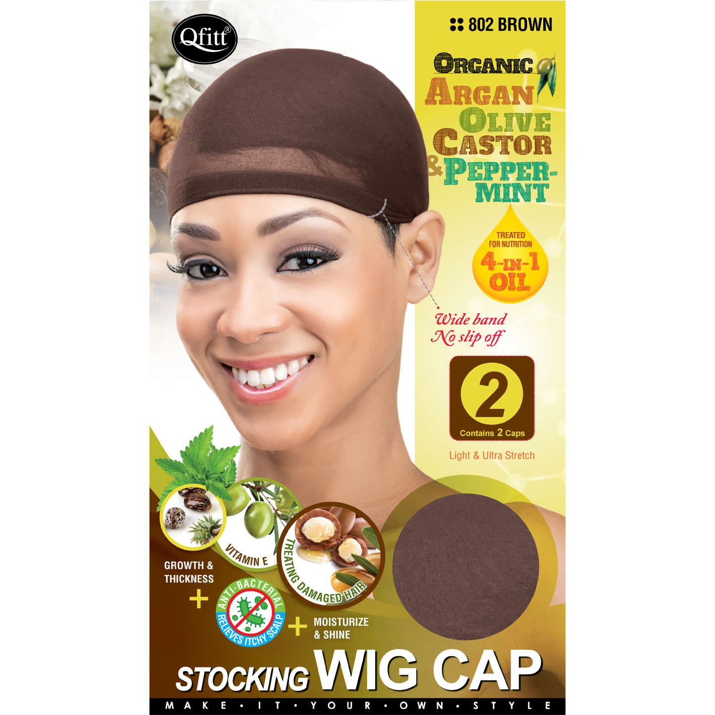 ORGANIC STOCKING WIG CAP - 2 CAPS