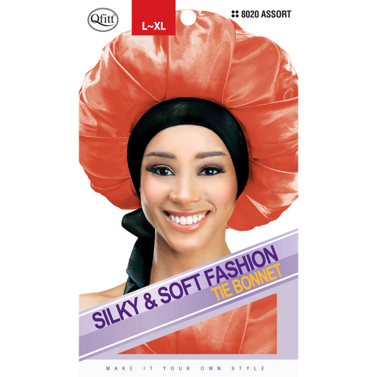 SILKY & SOFT TIE BONNET [ASSORT-12 PIECES SET]