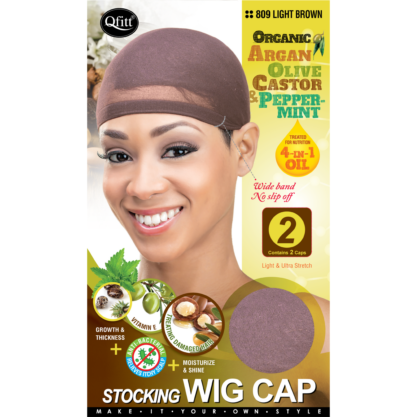 ORGANIC STOCKING WIG CAP - 2 CAPS