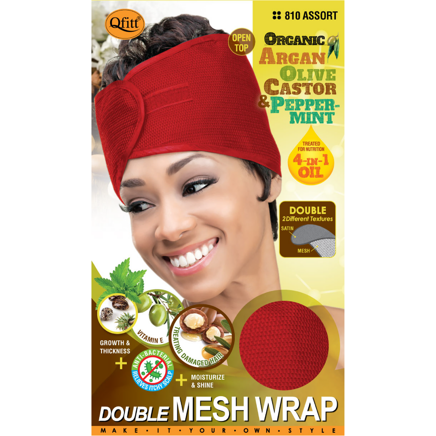 DOUBLE ORGANIC MESH WRAP [ASSORT-12 PICES SET]