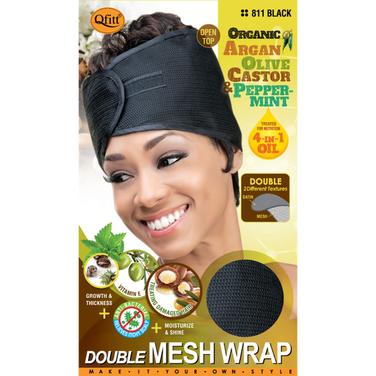 DOUBLE ORGANIC MESH WRAP [BLACK]