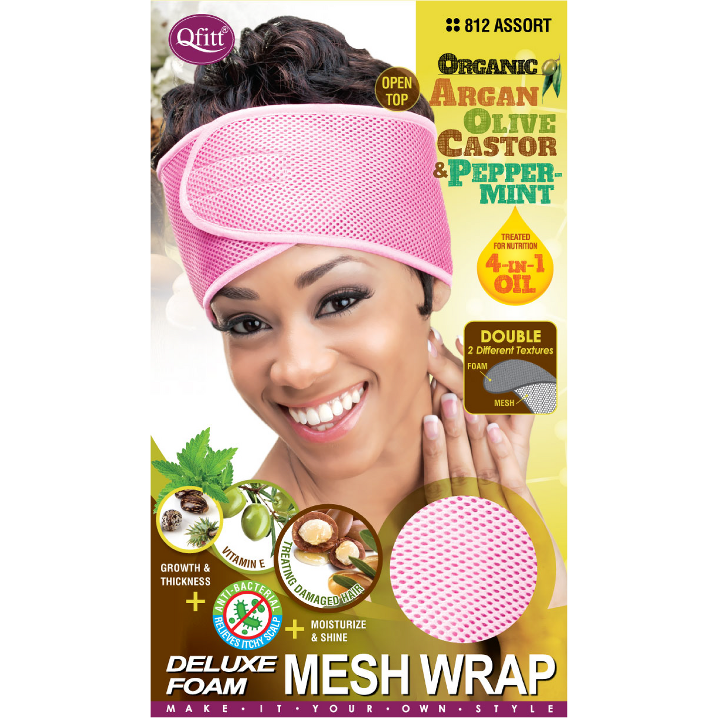 DELUXE ORGANIC FOAM MESH WRAP[ASSORT-12 PIECES SET]