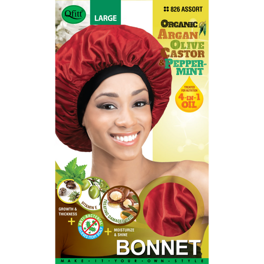 LARGE ORGANIC BONNET [ASSORT-12 PIECES SET]