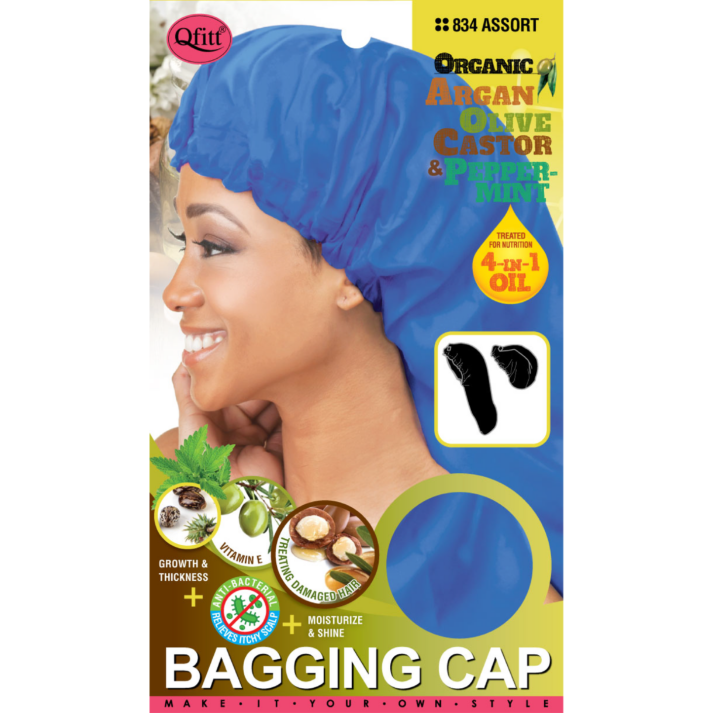 ORGANIC BAGGING CAP [ASSORT-12 PIECES SET]