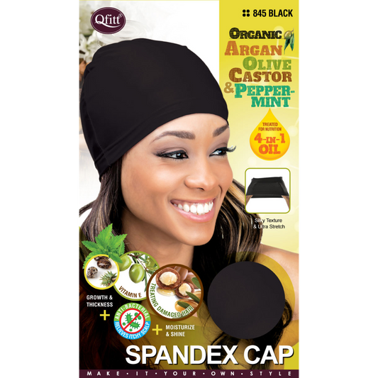 ORGANIC SPANDEX CAP [BLACK]