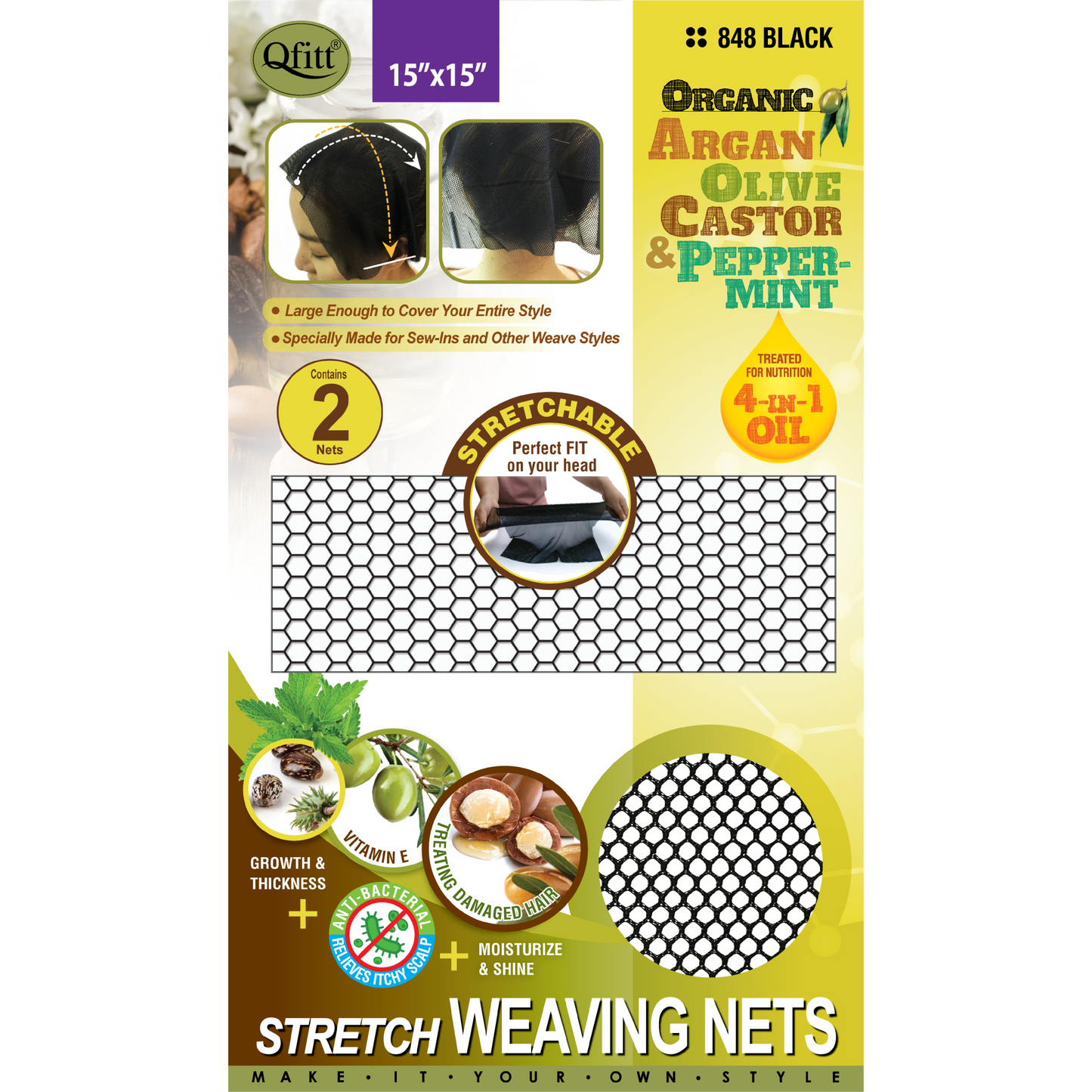 ORGANIC STRETCH WEAVING NET - 2PCS