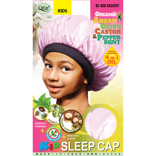 KIDS ORGANIC SLEEP CAP [ASSORT-12 PIECES SET]