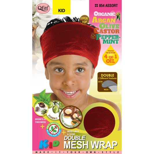 KIDS ORGANIC DOUBLE MESH WRAP [ASSORT-12 PIECES SET]