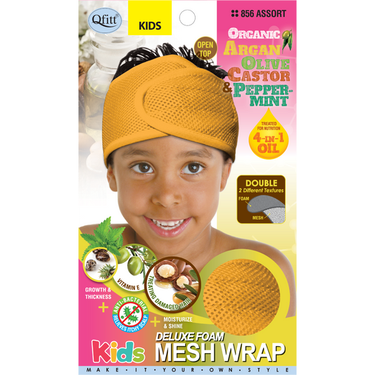 KIDS ORGANIC DELUXE FOAM MESH WRAP [ASSORT-12 PIECES SET]