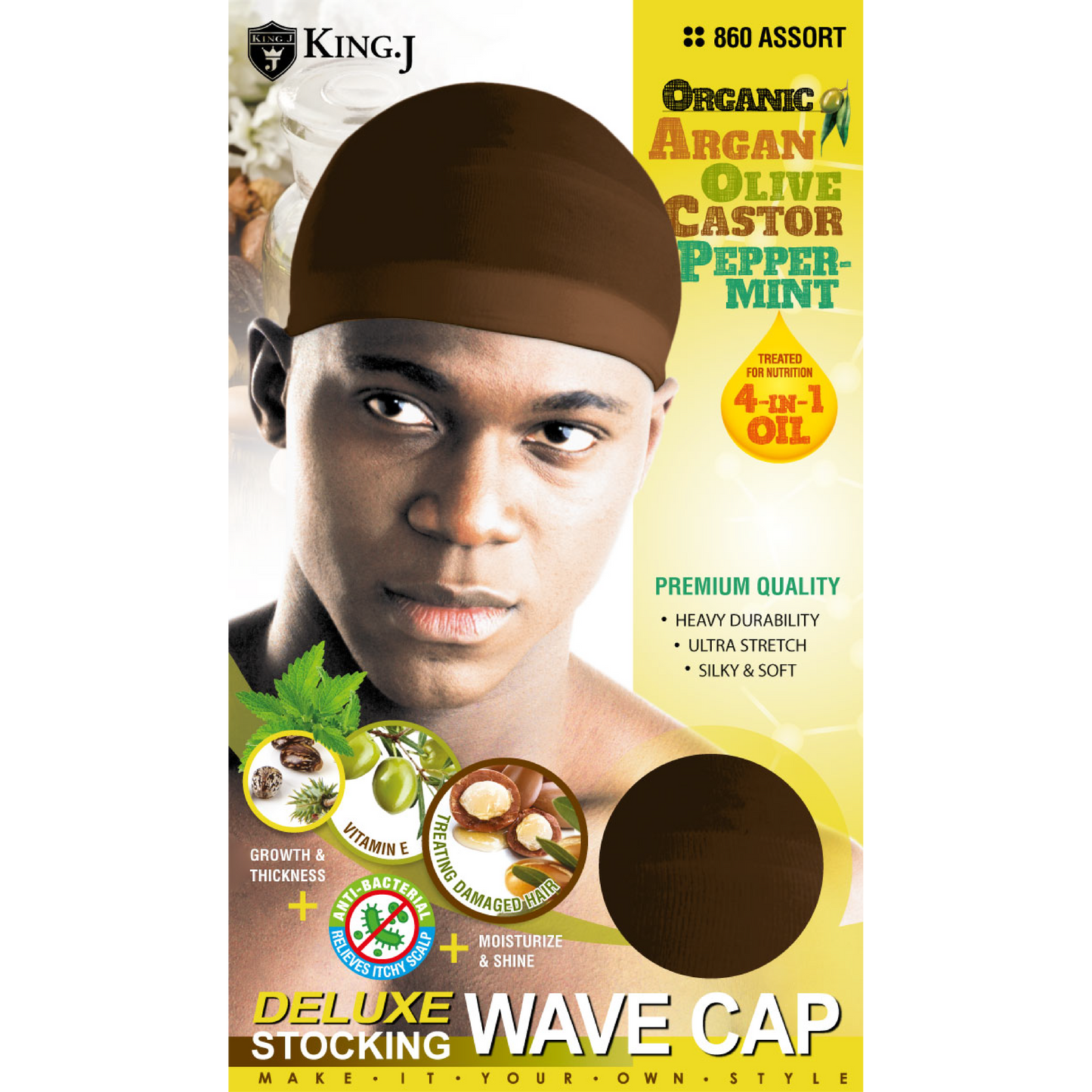 ORGANIC WAVE CAP [ASSORT-12 PIECES SET]