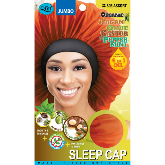 ORGANIC JUMBO SLEEP CAP [ASSORT-12 PIECES SET]