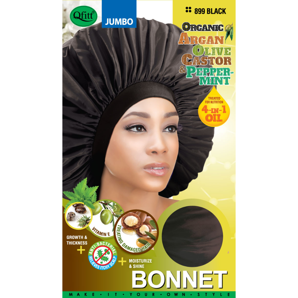 JUMBO ORGANIC BONNET [BLACK]