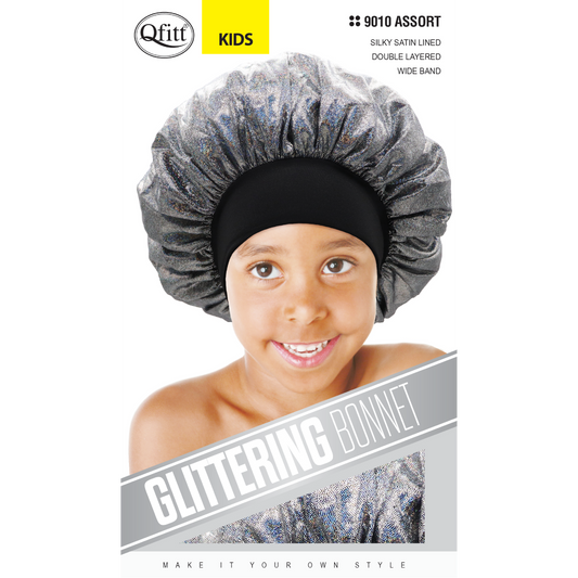 KIDS GLITTERING BONNET [ASSORT-12 PIECES SET]
